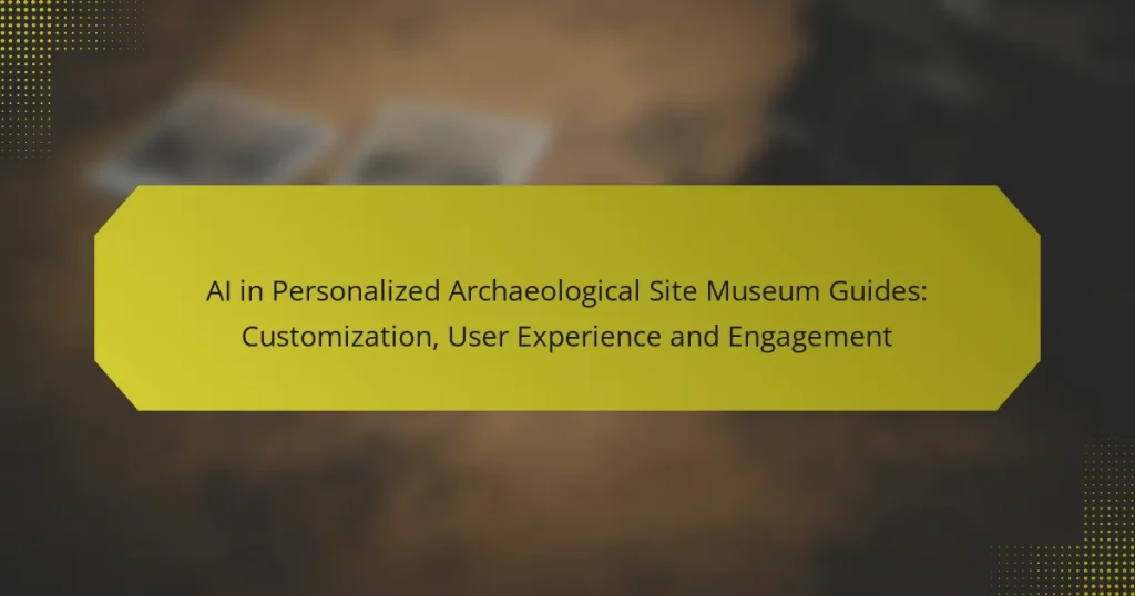 AI in Personalized Archaeological Site Museum Guides: Customization, User Experience and Engagement